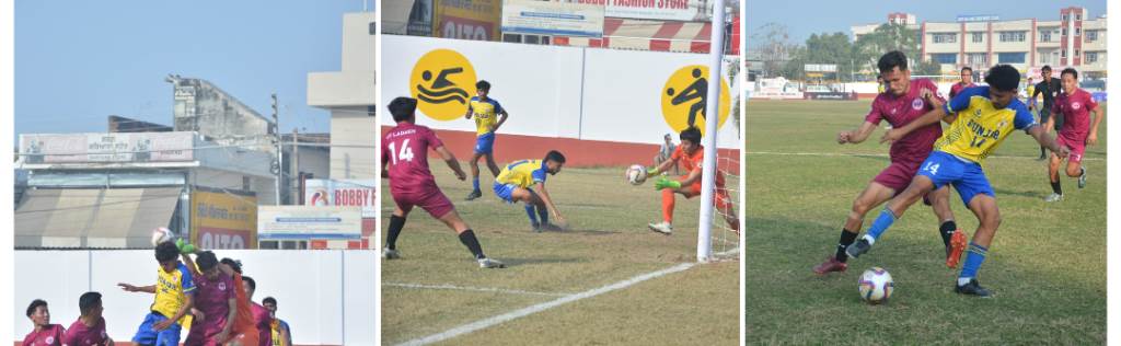 Santosh Trophy Football Championship continues at Khalsa College Mahilpur Teams from Jammu and Kashmir and Punjab emerge winners